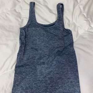 Blue work out tank top